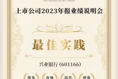 兴业银行获选中国上市公司协会  “上市公司2023年报业绩说明会最佳实践”